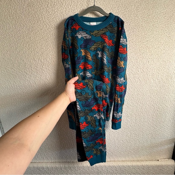 Hanna Andersson Long Sleeve Cars‎ Matching Pajama Set Size 12 - Picture 1 of 15